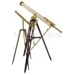 A 4½IN. ASTRONOMICAL REFRACTING TELESCOPE BY WRAY, LONDON, CIRCA 1890