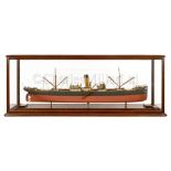 A FINE BUILDER’S MODEL OF THE S.S. SOUTH PACIFIC BY JOSEPH L. THOMPSON & SONS, SUNDERLAND FOR