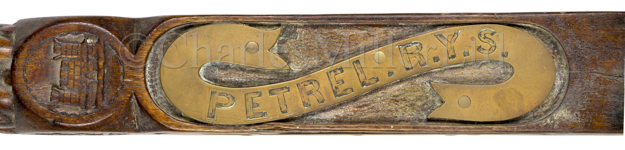 A FINELY CARVED YACHT'S TILLER FROM THE PETREL R.Y.S, CIRCA 1852 - Image 2 of 12