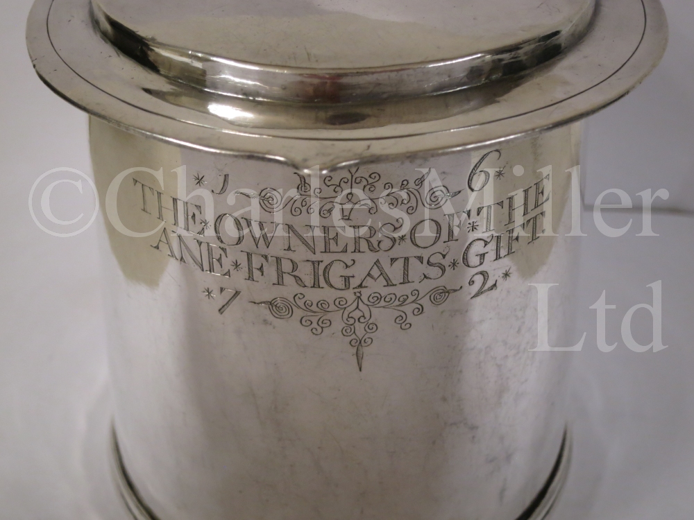 A VERY RARE CHARLES II PRESENTATION NAVAL SILVER TANKARD - Image 18 of 21