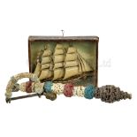 Ø A GROUP OF 19TH CENTURY SAILORWORK COLLECTABLES