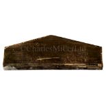 Ø A GOOD SCRIMSHAW DECORATED SAILORWORK BALEEN PLAQUE, CIRCA 1860