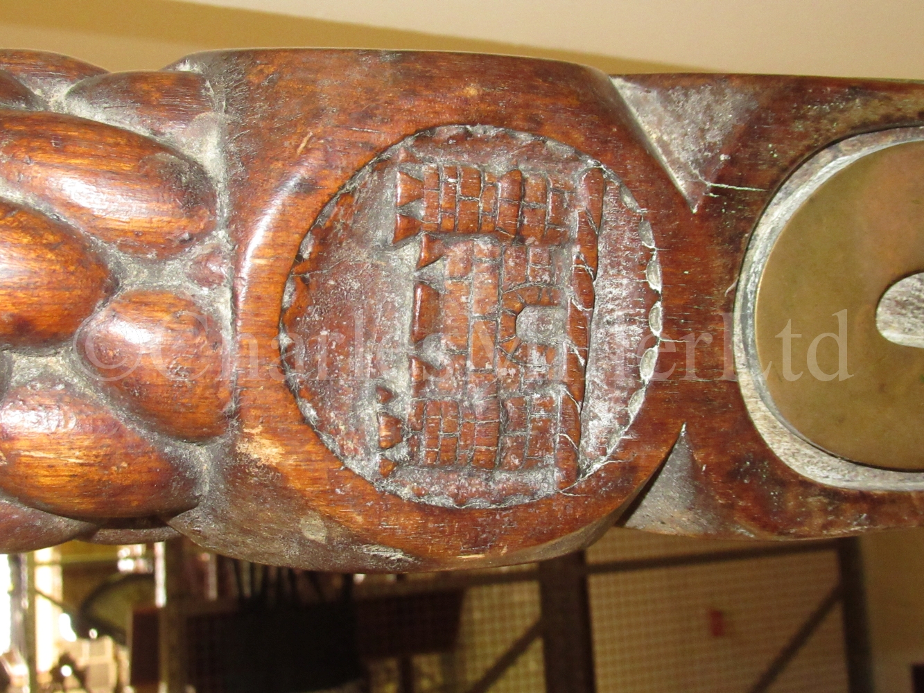 A FINELY CARVED YACHT'S TILLER FROM THE PETREL R.Y.S, CIRCA 1852 - Image 7 of 12