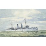 δ RONNY MOORTGAT (CONTINENTAL, B. 1951) : H.M.S. ‘Thetis’; H.M.S. ‘Sirius’