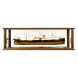 A BUILDER’S MIRROR-BACK HALF MODEL FOR THE S.S. SEA VALOUR BUILT BY S.P. AUSTIN & SON, SUNDERLAND,