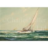 δ R. MACGREGOR (WILFRED KNOX) (BRITISH, 1884-1966) : Yachts racing in the Solent