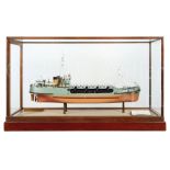 A BOARDROOM MODEL BY BASSETT-LOWKE LTD, NORTHAMPTON FOR THE DIESEL STONE-CARRYING HOPPER BARGE