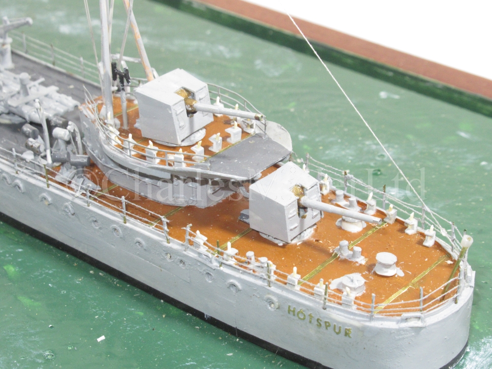 A 1:192 SCALE STATIC DISPLAY WATERLINE MODEL FOR THE D-CLASS DESTROYER H.M.S DIAMOND (H22), AS - Image 5 of 19