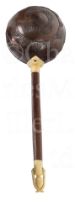 Ø A 19TH CENTURY SAILORWORK COCONUT SHELL WATER LADLE