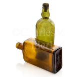 TWO WHISKY BOTTLES RECOVERED FROM THE WRECK OF THE S.S. POLITICAN
