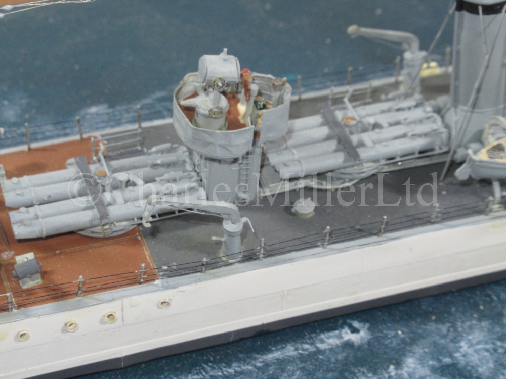 A 1:192 SCALE STATIC DISPLAY WATERLINE MODEL FOR THE D-CLASS DESTROYER H.M.S DIAMOND (H22), AS - Image 12 of 19