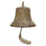 A BELL FROM THE BRITISH ARMY MINELAYER S.S SIR WILLIAM JERVOIS, 1900