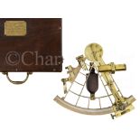 A 7¼IN. RADIUS PRESENTATION VERNIER SEXTANT BY FRODSHAM & KEENE, LIVERPOOL, CIRCA 1892