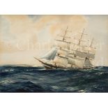 ATTRIBUTED TO JACK SPURLING (BRITISH, 1871-1933): A clipper, plus another by a different hand