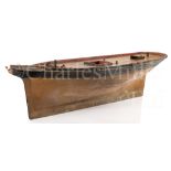 AN ATTRACTIVE LATE 19TH CENTURY POND YACHT HULL