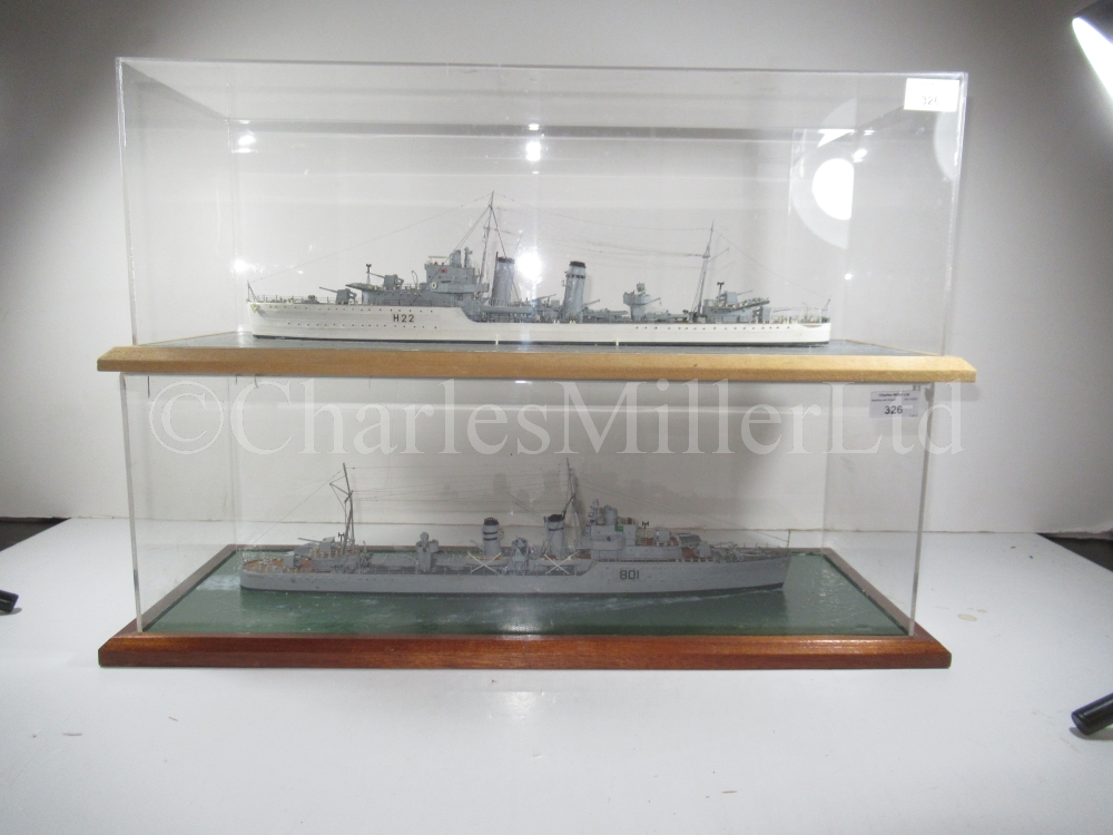 A 1:192 SCALE STATIC DISPLAY WATERLINE MODEL FOR THE D-CLASS DESTROYER H.M.S DIAMOND (H22), AS - Image 2 of 19