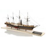 A FINE STATIC DISPLAY MODEL OF THE P.S. GREAT WESTERN DESIGNED BY I.K. BRUNEL, BY BASSETT-LOWKE LTD,