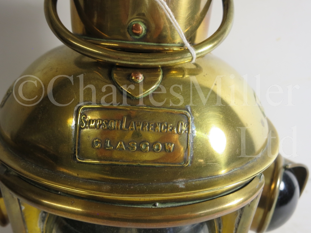 A PORT & STARBOARD BOW LAMP BY SIMPSON, LAWRENCE & CO., GLASGOW, CIRCA 1890 - Image 2 of 8