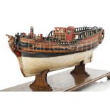 A 1:32 SCALE MID-18TH CENTURY DOCKYARD MODEL OF A YACHT, POSSIBLY OLD PORTSMOUTH, FOR THE USE OF