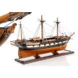 A WELL PRESENTED AND DETAILED 1:32 SCALE MODEL OF H.M.S. BEAGLE CELEBRATED FOR CHARLES DARWIN'S