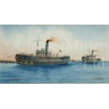 δ GERALD M. BURN (BRITISH, B. 1939) H.M.Ships 'Iris' & 'Daffodil', 1918