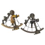 A 6½IN. RADIUS VERNIER SEXTANT BY J. COMBES, DEVONPORT, CIRCA 1900 & another unsigned