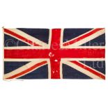A UNION FLAG PROBABLY FROM THE FALKLAND ISLANDS ADMIRALTY TRAWLER H.M.S. AFTERGLOW (EX-S.T. PORT