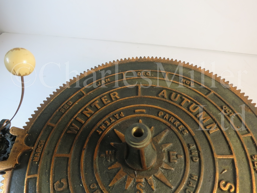 A PARKES & HADLEY PATENT BRASS TABLE ORRERY, LONDON, CIRCA 1880 - Image 8 of 10