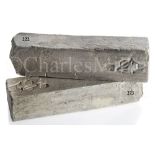 A DUTCH EAST INDIA COMPANY (V.O.C.) SILVER INGOT SALVAGED FROM THE ROOSWIJK CARGO, CIRCA 1739
