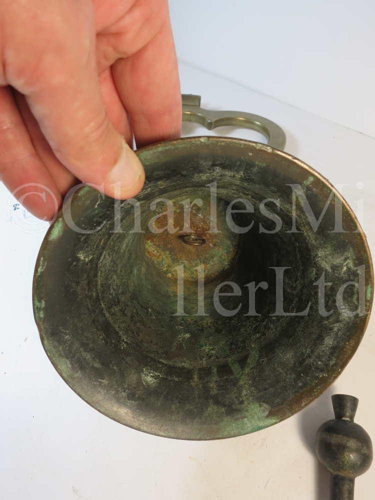 A SHIP'S BELL FROM THE CARGO SHIP JASON, 1870 and a whistle - Image 5 of 8