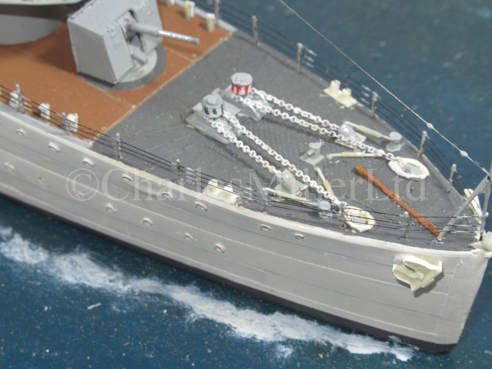 A 1:192 SCALE STATIC DISPLAY WATERLINE MODEL FOR THE D-CLASS DESTROYER H.M.S DIAMOND (H22), AS - Image 16 of 19