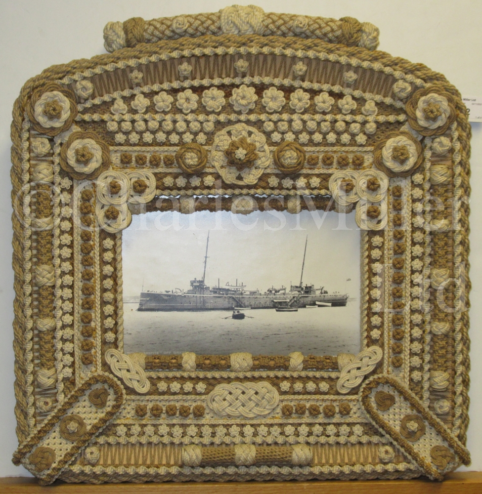 A FINE KNOTWORK PICTURE FRAME; and three other framed works - Image 2 of 12