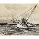 δ LESLIE ARTHUR WILCOX (BRITISH, 1904-1982) : A yachting emergency and three othersA yachting