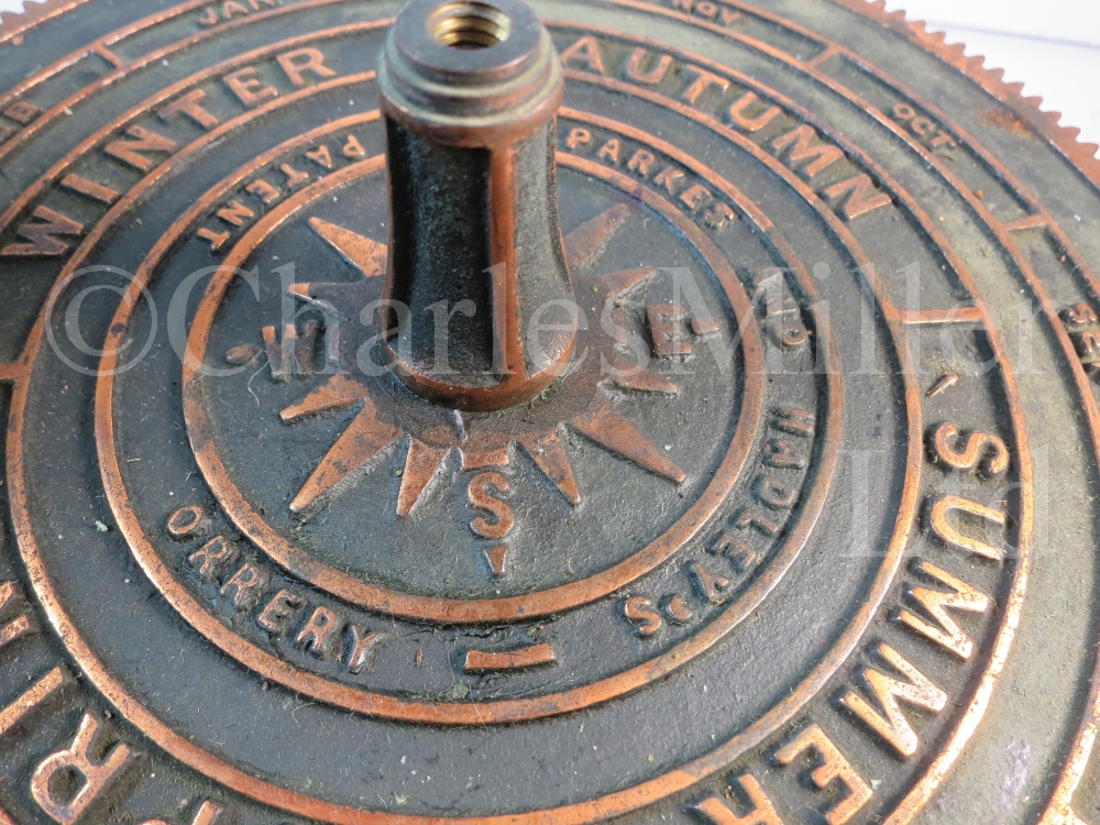 A PARKES & HADLEY PATENT BRASS TABLE ORRERY, LONDON, CIRCA 1880 - Image 2 of 10