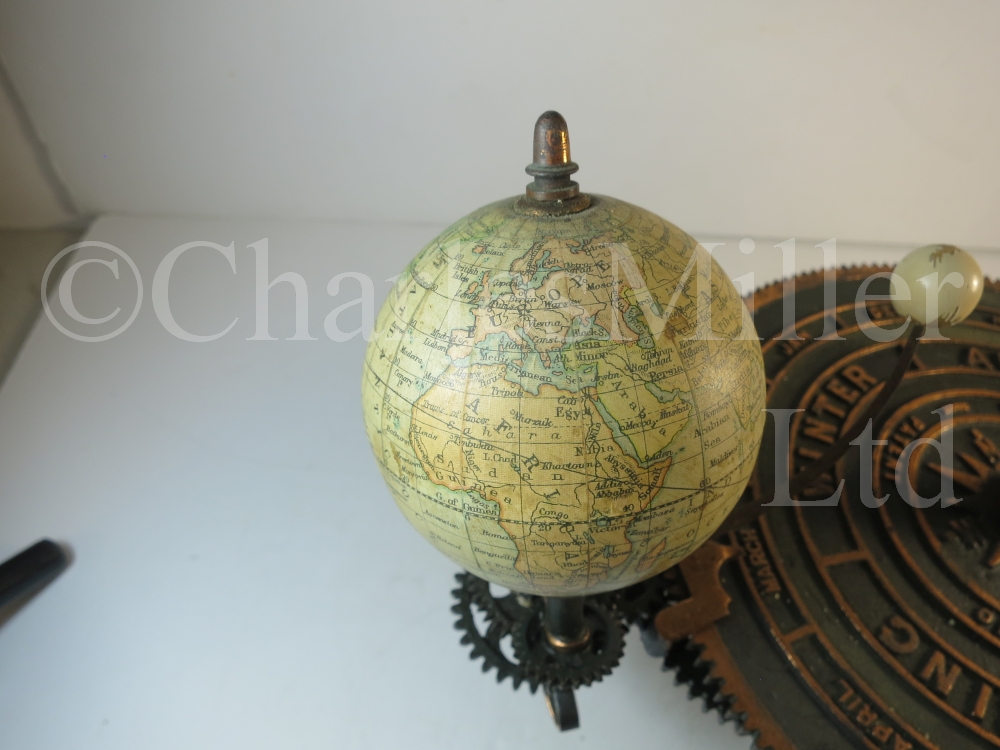 A PARKES & HADLEY PATENT BRASS TABLE ORRERY, LONDON, CIRCA 1880 - Image 4 of 10