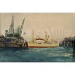 δ FRANK HENRY MASON (BRITISH, 1875-1965)The F.T. Everard cargo ship 'Stability' unloading at Crown