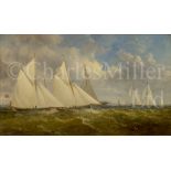 ATTRIBUTED TO ARTHUR WELLINGTON FOWLES (BRITISH, 1815-1883) : A yacht race in the Solent, circa