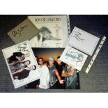Entertainment collection 6 items includes signed cards colour photos and flyers names included are