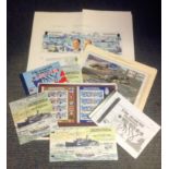 D. Day World War II collection 16 items includes Coin FDC, Covers, Commemorative stamps, booklets