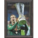 Petr Cech 8 x 12 signed photo while at Chelsea, framed. Cech is regarded as one of the best
