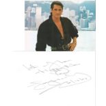 TONY HADLEY Spandau Ballet Singer signed Page with Photo. We combine postage on multiple winning