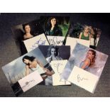 Film Collection 6 signed cards all accompanied with a 10x8 colour photo signatures include April