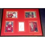 Luke Shaw 20x16 mounted and framed Manchester United signature piece includes signed album page