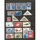 Worldwide stamp collection on 39 stamps on two leaves mint and used countries include China and