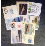 Titanic FDC collection includes 5, signed commemorative covers from relations of people involved