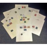 Aden stamp collection includes 9 loose album pages over 30 stamps some rare. We combine postage on