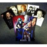 Entertainment collection 8 assorted signed photos signatures include Neil Dudgeon, Yianna Terzi,