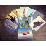 Aviation collection 10 colour post cards picturing some iconic planes from past decades includes