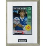 Ruud Gullit signed 14x10 programme cover Plymouth v Chelsea August 3rd, 1995. Professionally mounted