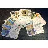 RAF Escaping Society FDC collection 9 flown covers commemorating various events from World War Two